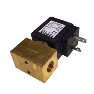 Jakša D221 solenoidinis vožtuvas 0-25bar G1/4'' FPM 24V DC (320545)