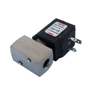 M&M D299DRC1 solenoidinis vožtuvas 0-200bar G1/4'' rubino spalvos 24V AC