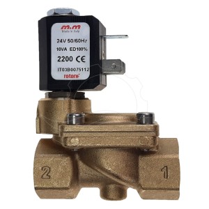 M&M B205DBZ solenoidinis vožtuvas 0,3–16 bar G1/2'' NBR 24 V AC