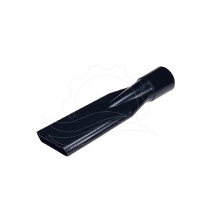 Dulkių siurblio antgalis, plastikinis, klasikinis, 38 mm, trumpas, juodas