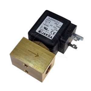 Jakša D221 solenoidinis vožtuvas 0-35bar G1/4'' FPM 24V AC (320531)