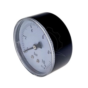 Manometras 0-10 bar 63 mm (galinis prijungimas)